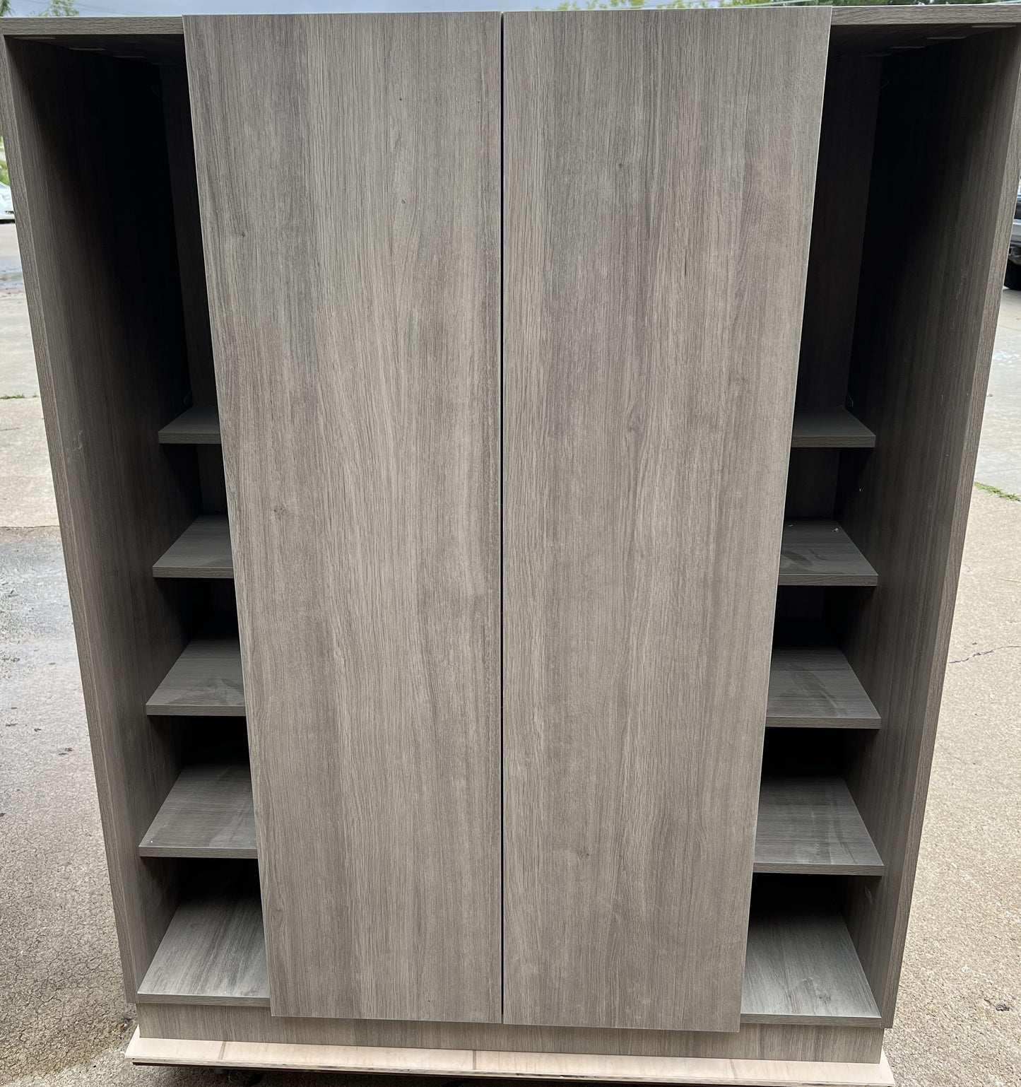 KITTY LITTERY (tm) FLAGSHIP MODEL KL-2A LITTER PAN CABINET - FULL ASSEMBLY REQUIRED / SORRY, CURRENTLY OUT OF STOCK AND ON BACK ORDER !